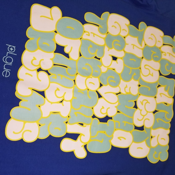 Nwt! Plgue Graffiti Bubble Shirt /Sz M - Picture 2 of 5